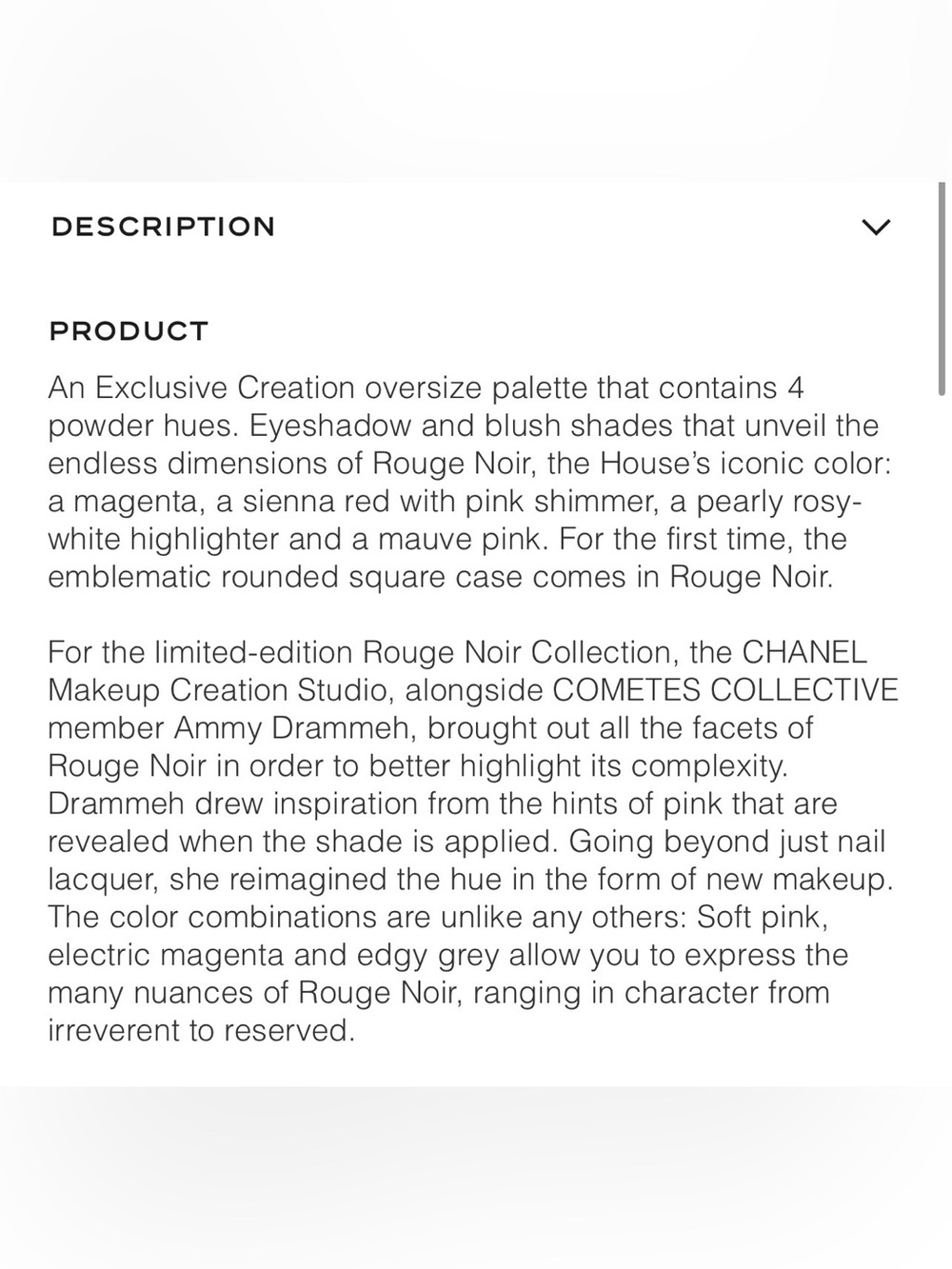 AUTHENTIC CHANEL ROUGE NOIR CONFIDENCE EYE SHADOW + BLUSH  PALETTE - Picture 5 of 5
